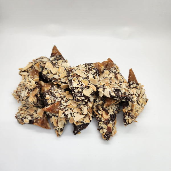 Handcrafted Chocolate English Toffee
Classic Toffee, Reimagined in Napa Valley. Chocolate covered  Almond Toffee in Gift Box. Toffee Lovers, Handcrafted Artisan Chocolate Almond Toffee


