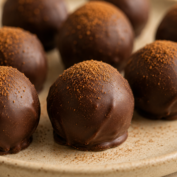 Handcrafted Garam Masala Truffles close-up