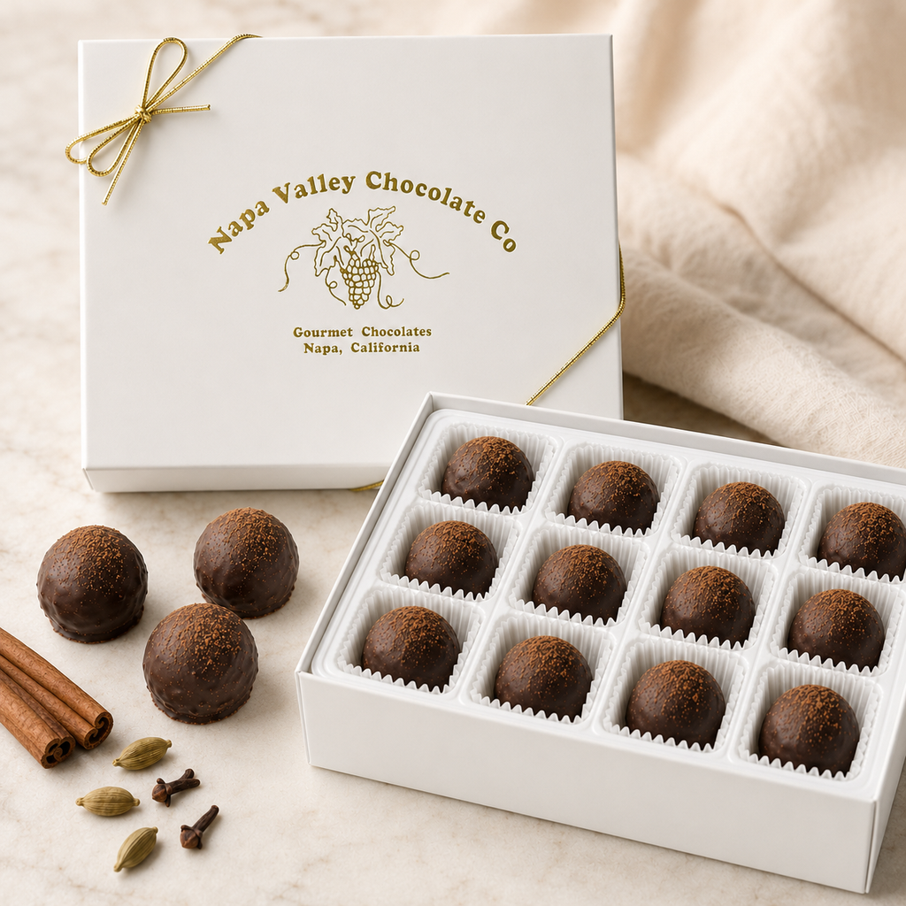 Garam Masala Chocolate in 12 piece Gift Box - the perfect gift