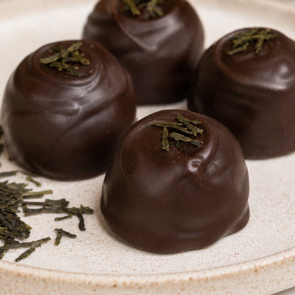 Green Tea Truffles Close-Up