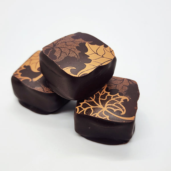 Chocolate Covered Pumpkin Spice Caramels