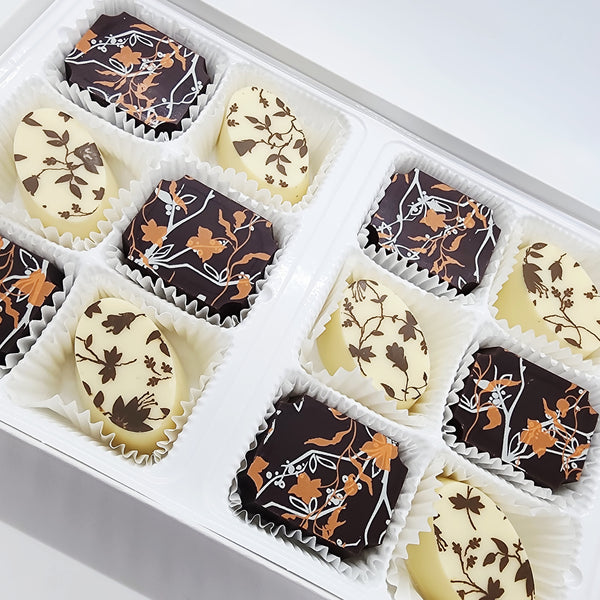 Pumpkin Spice Chocolate Truffles with Fall Decoration, Chocolate Lovers Gift, Best Chocolate Truffles, Chocolate Wedding Favors, Napa Valley Chocolate Co