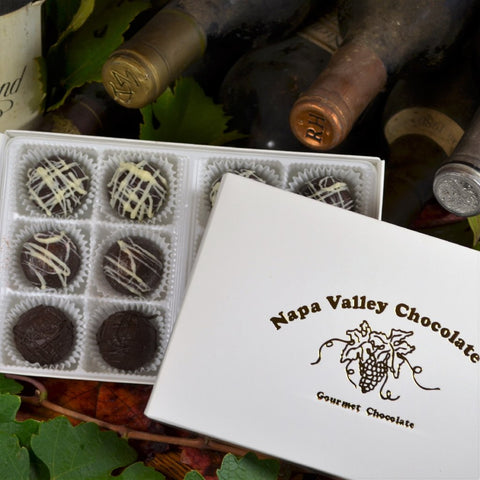 Wine Cellar Chocolate Truffle Collection, Gourmet Chocolate Truffles, Premium Chocolate Truffles, Wine and Chocolate